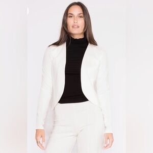 NWT Ripley Rader OFF-WHITE PONTE KNIT BOLERO size medium